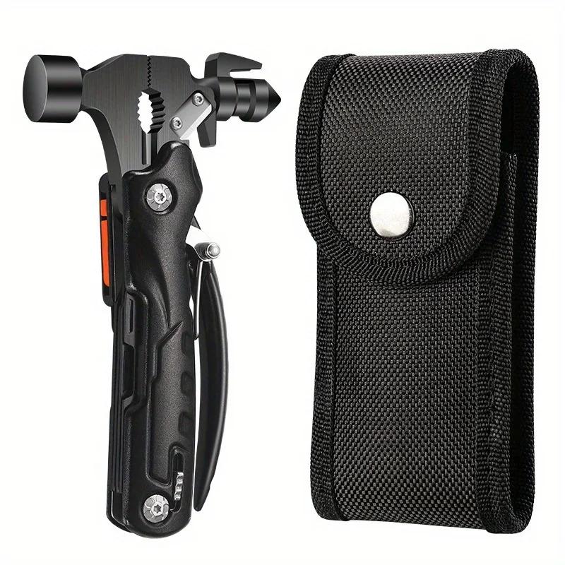 Многофункциональный инструмент-молоток для улицы имеет функцию фонарика и чрезвычайно мощный.