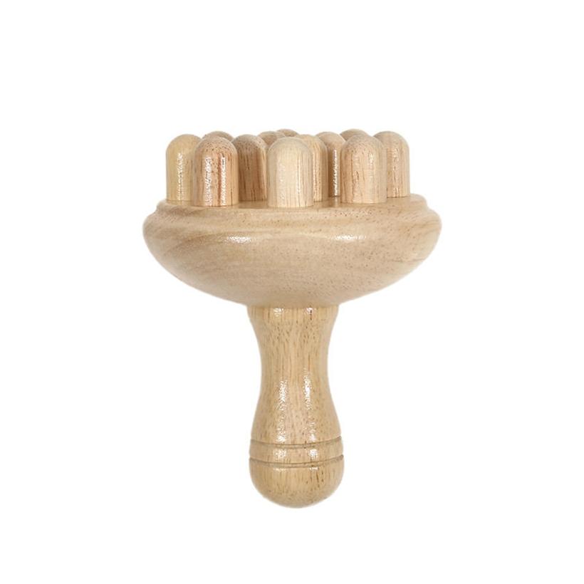 Креативный деревянный массажный инструмент Гуа Ша в форме гриба для терапии по дереву, ручной, антицеллюлитный, для скульптурирования мышц тела