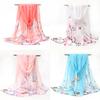 Chiffon Gauze Scarf Light Spring and Summer New Beach Towel Sun Shawl Ladies Printing Chiffon Small Silk Scarf Gift