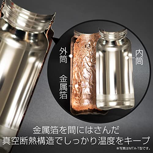[Integrated packing/dishwasher safe] Tiger Thermos Bottle 500ml Screw Mug Stainless Steel Bottle Cold/Heat Insulated Lightweight Smooth Spout Easy to