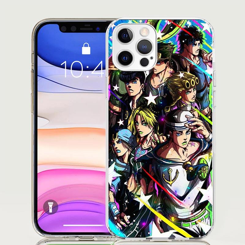 Чехол для телефона JoJo's Bizarre Adventure Горячий аниме-чехол для iPhone 17 Air 16 15 Plus 11 14 Pro Max 13 Mini 12 7 8 + SE Узор Арт Кастоми