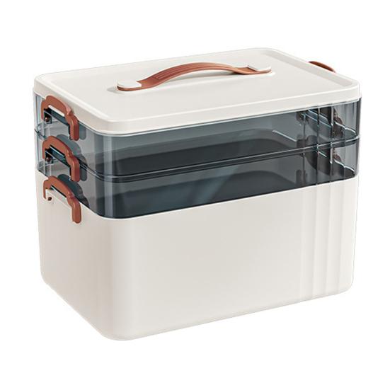 3-х уровневая аптечка с ручкой, большая вместимость, многослойный дизайн, не содержит бисфенол-А, хорошая герметизация, органайзер для таблеток, аптечка