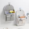 Fabric Hanging Storage Bag for Dormitory Wall Mounted Wall Door Bags Dual-Pocket Side Mesh Organizer Book Magazine Phone Holder