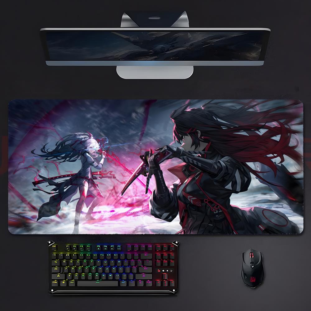 Cool Futuristic Game PPunishing Gray Raven Mouse Pad Large Gaming Mousepad With Stitched Edges Thickened Desk Mat Pc