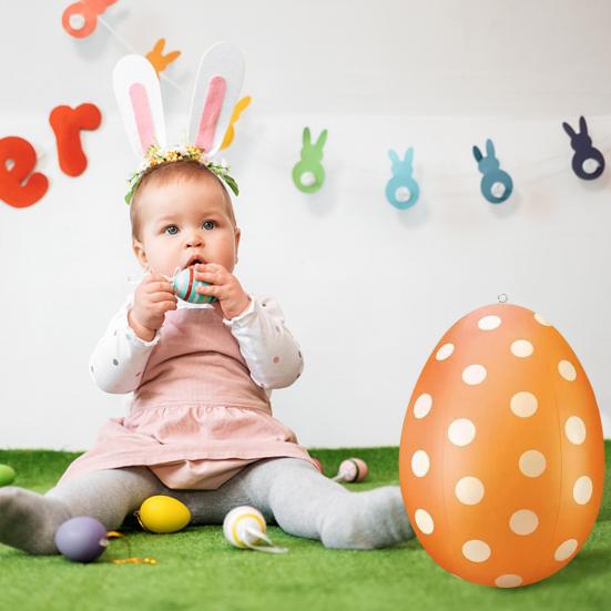 Пасхальное яйцо прочное яркое цветное пасхальное надувное яйцо украшение для двора и сада