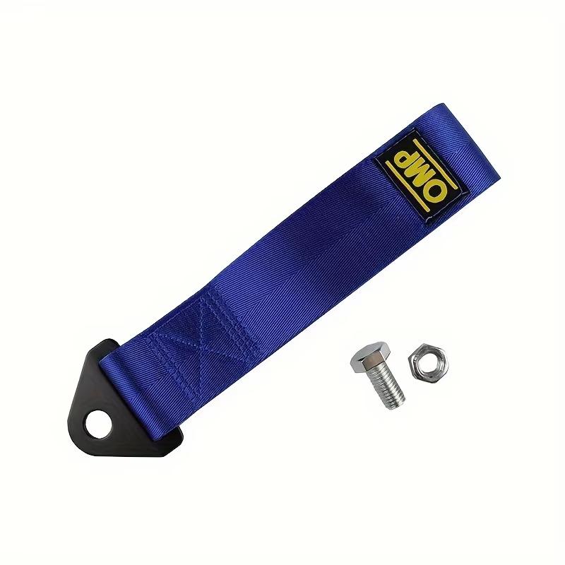 1pc Universal High Strength Car Colored Tag Towing Strap Towing Rope Ribbon Car Decoration Towing Rope Bumper Towing Strap