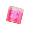 Double Hole Garbage Bin Type PS Plastic Pencil Sharpener for Primary School Students Gifts Stationery and Pencil Sharpener