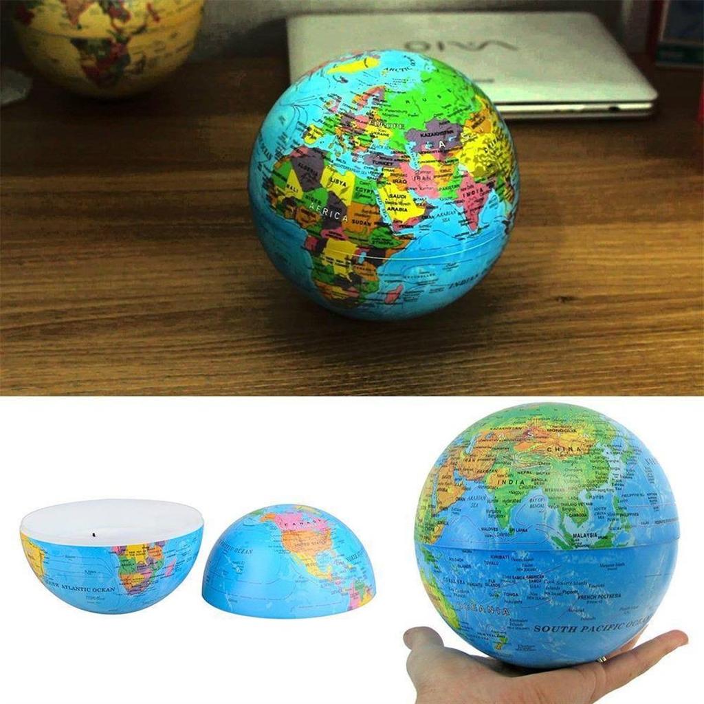 Вращающийся на 360 градусов освещенный глобус