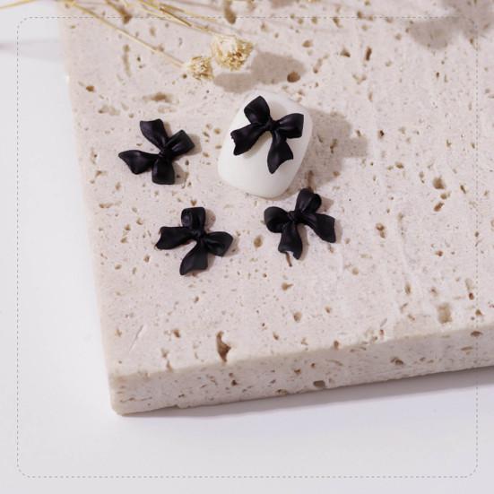 30Pcs Nail Art Decoration Wear Resistant Remove Easily DIY 3D Bowknot Nail Art Butterfly Decoration Parts for Salon