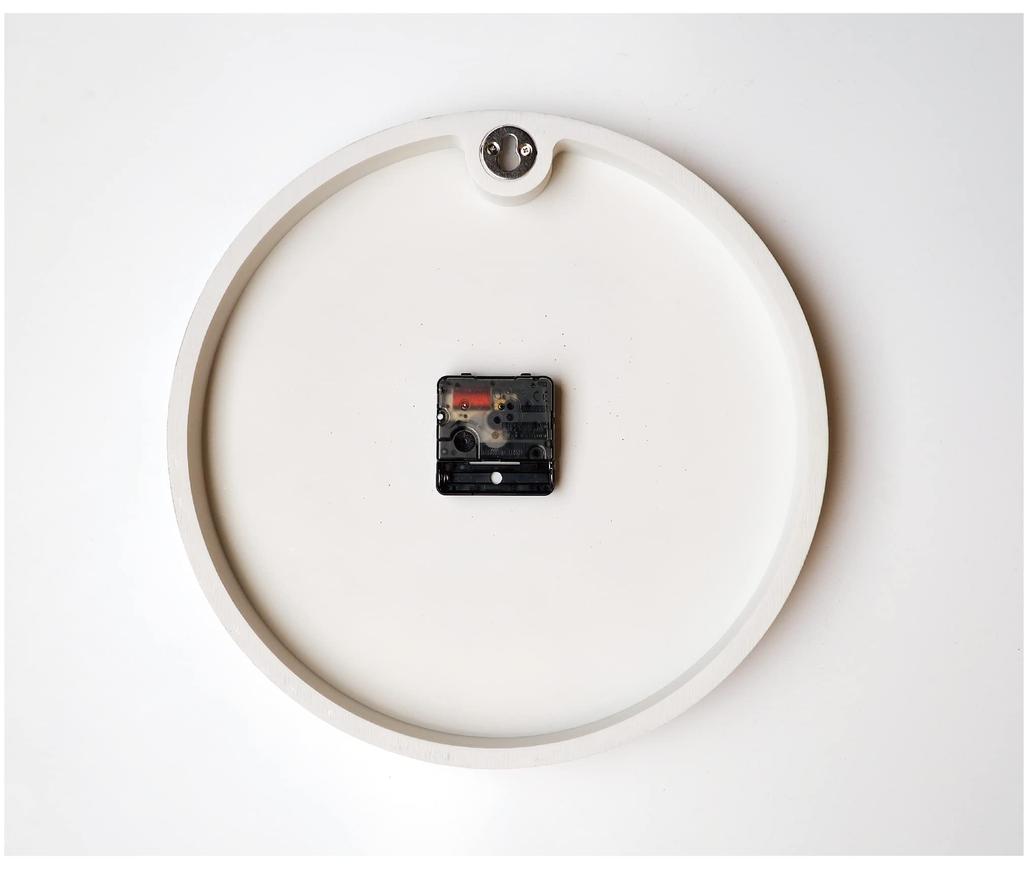 Настенные часы Interform Smook из белого дерева и золота с механизмом Sweep CL-4168, диаметр 30,5 см