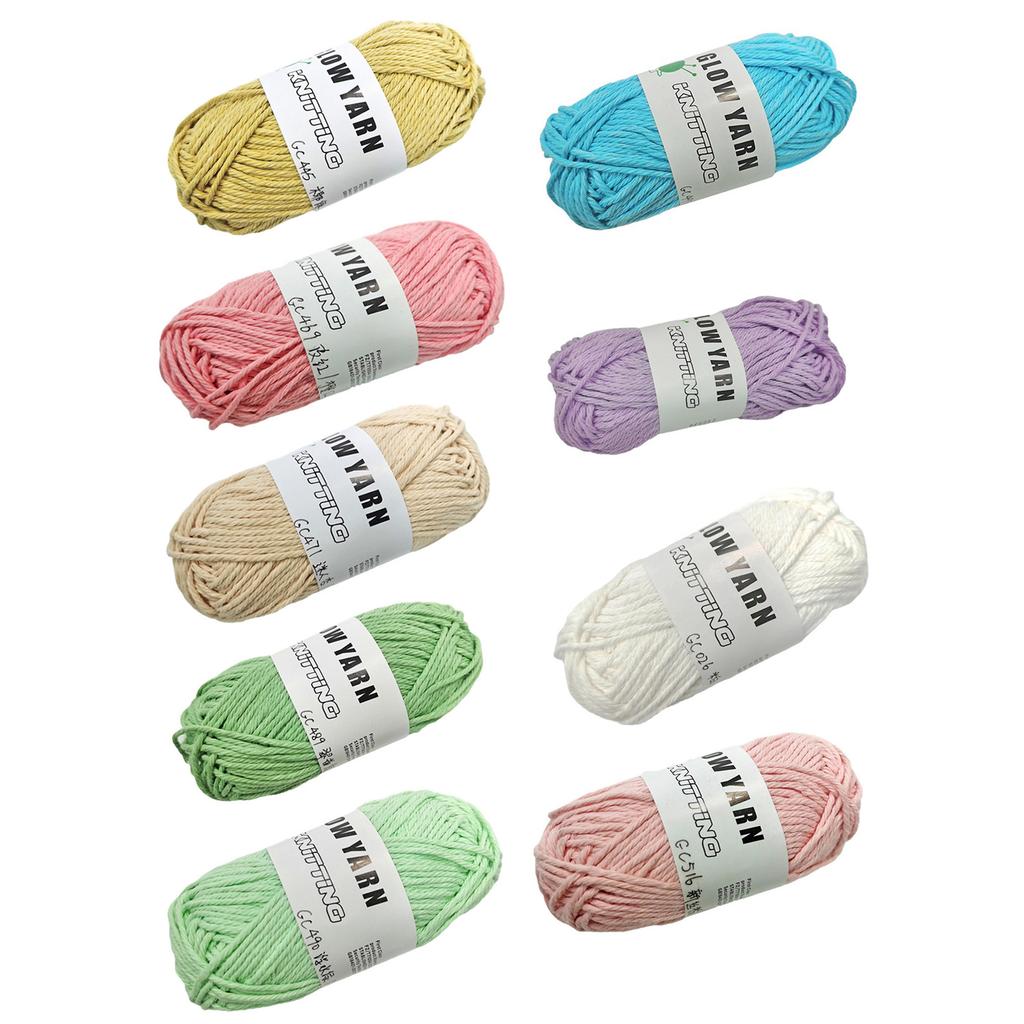 2 мотка светящейся пряжи для вязания крючком, для вязания своими руками, для сумки, игрушки, поделок, 49 ярдов/моток, светящаяся пряжа, полиэстеровая пряжа, нить