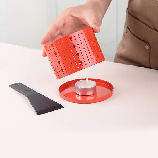 Portable Cheese Oven with Candle Holder Spatula Space-Saving Simple Elegant Cheese Melter Multi-Functional Hot Pot Frying Pan