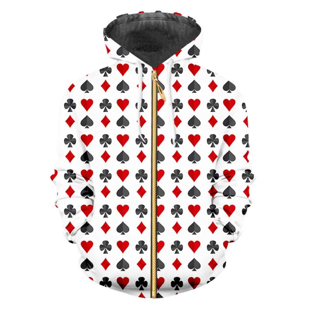 Autumn Winter Zip Up Hoodies Coat Women 3D Printed Men's Zipper Sweatshirt Men's Casual Cardigan Jacket