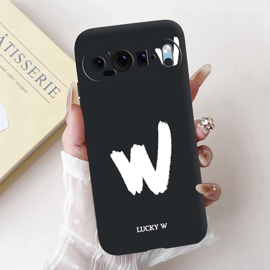 New Fashion Letter Phone Case For Google Pixel 9 Pro 9A Soft Silicone Shockproof Cover For Google Pixel9 9A 9Pro Cases Bumpers