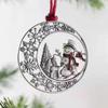 Santa Claus Solid Pewter Christmas Tree Ornament Gnomes Christmas Decorations  DIY