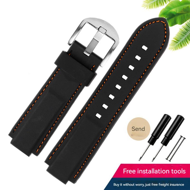 Классический резиновый ремешок для часов timex WATCH T2N720 T2N721 TW2T76300 Series черный водонепроницаемый силиконовый спортивный ремешок 24*16 мм для мужчин
