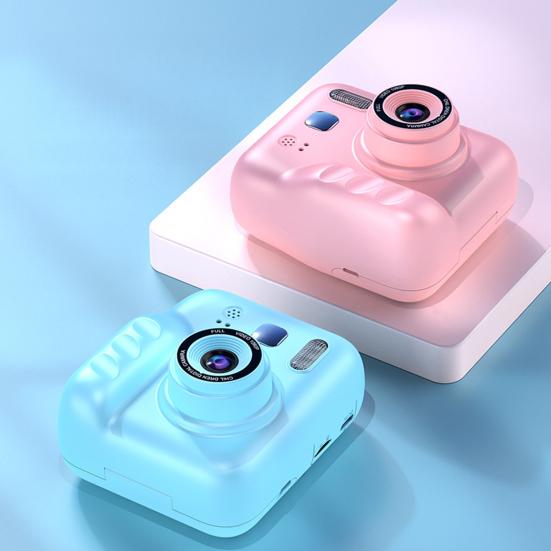 Детская моментальная камера с 2-дюймовым IPS-экраном 1080P Портативная дорожная видеозапись Моментальная цифровая печать для малышей Камера-игрушка с фотобумагой
