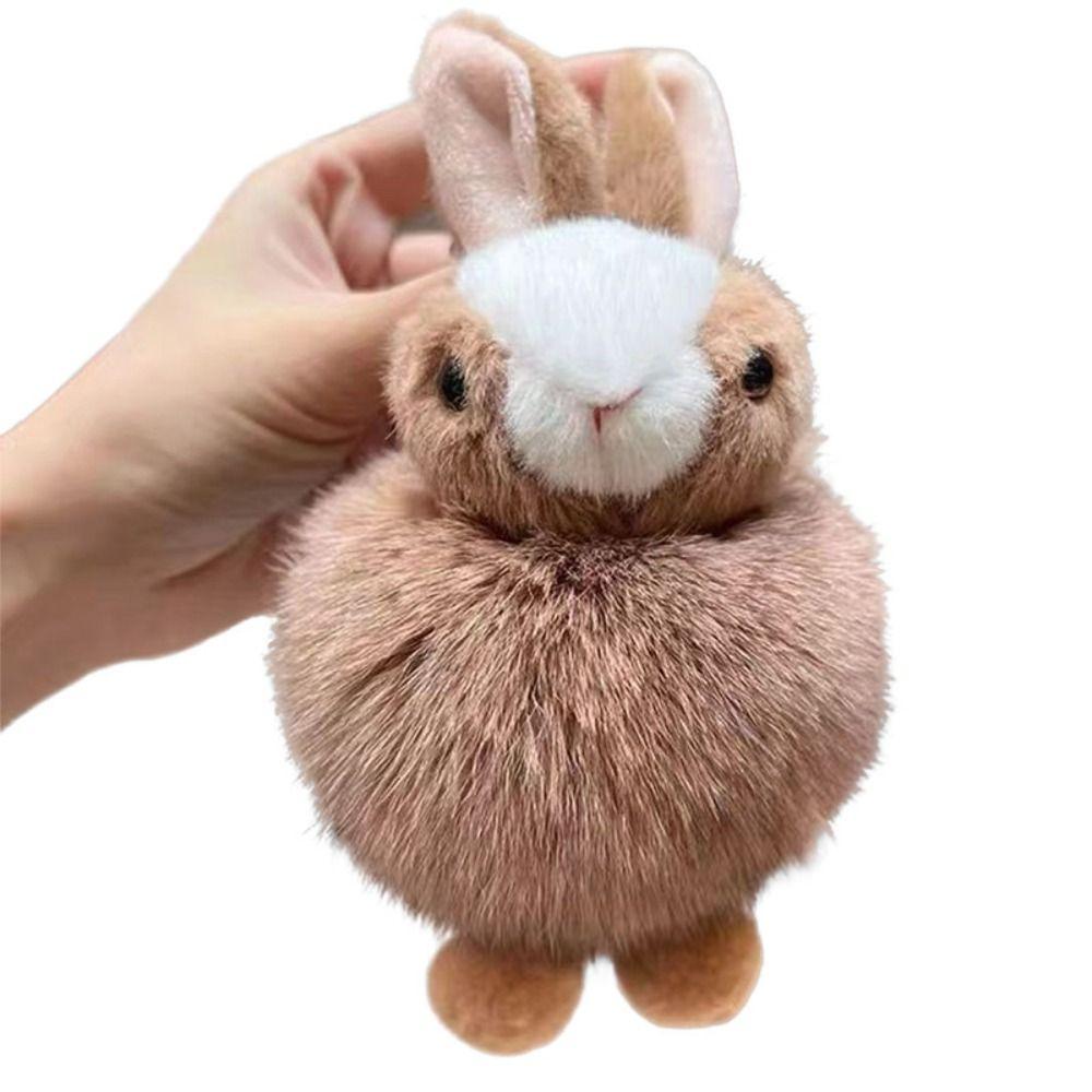 Кукла-кролик, кулон, пушистый помпон для волос, брелок, модная сумочка в виде маленького кролика