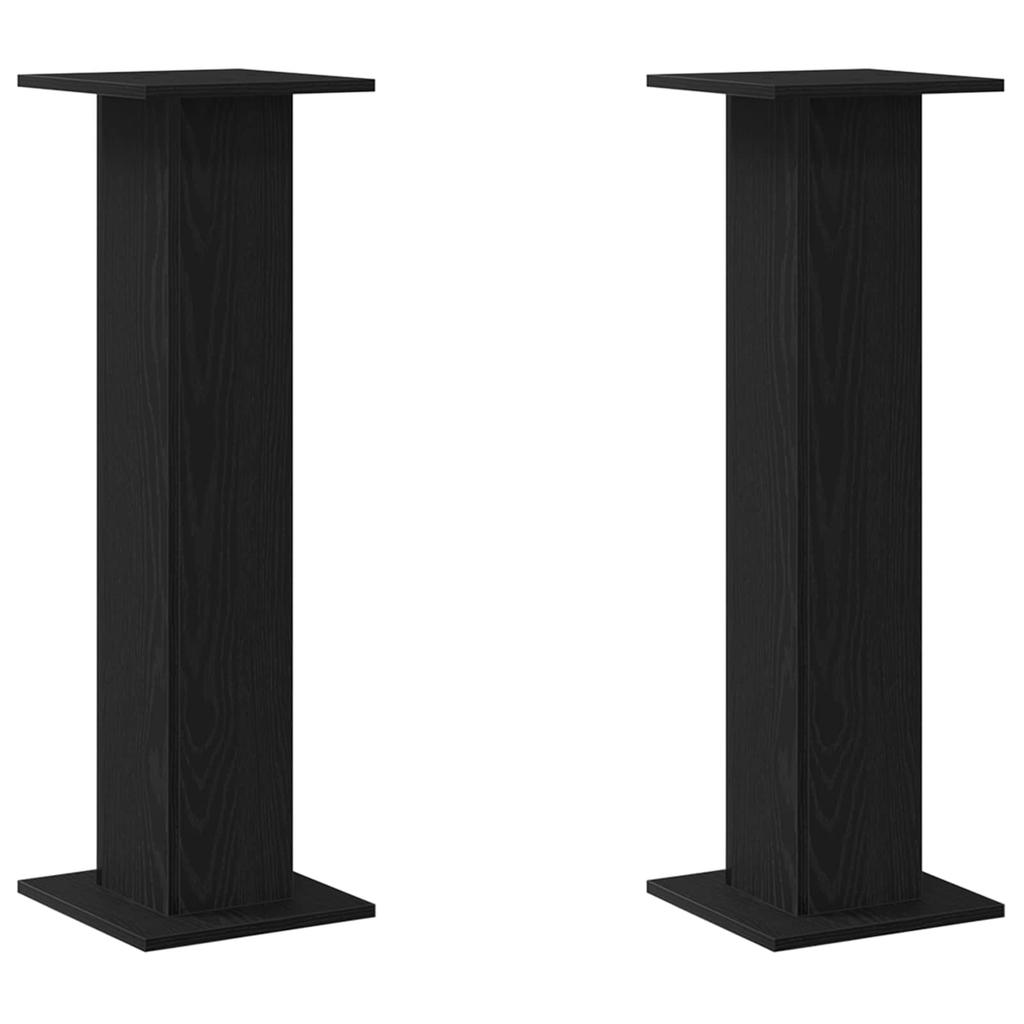 Speaker Stands 2 pcs Black Oak Effect 30 x 30 x 95 cm