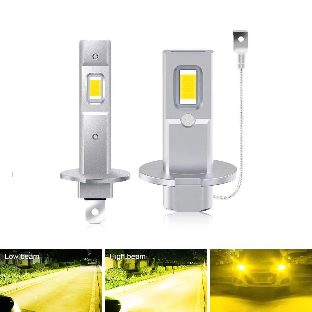 Aluminum Silver LED Headlight Super Bright Automobile Headlamp Fog Lamps Automobile Front