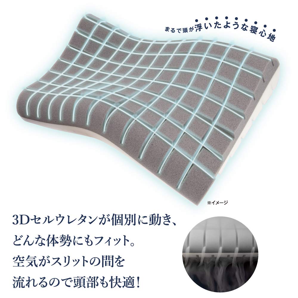 Alphax Doctor's 3D Premium Pillow, White