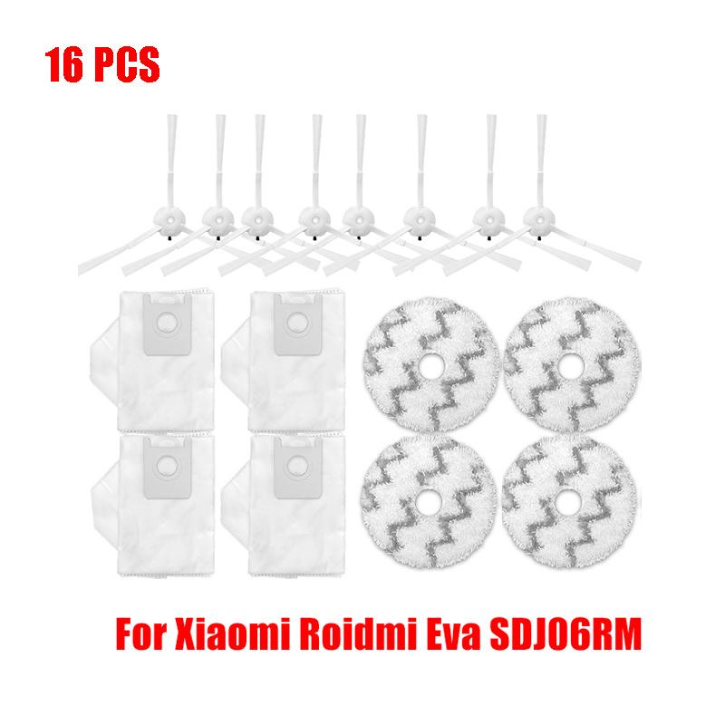 For Xiaomi Roidmi EVA Self-Cleaning Emptying Robot SDJ06RM Vacuum Cleaner Part Main Side Brush Hepa Filter Mop Cloth Replacement