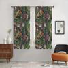 Bohemian Farmhouse Animals Printed Curtain Durable Doorway Drapes with Tie Back for Living Room Machine Washable Vintage Drapes