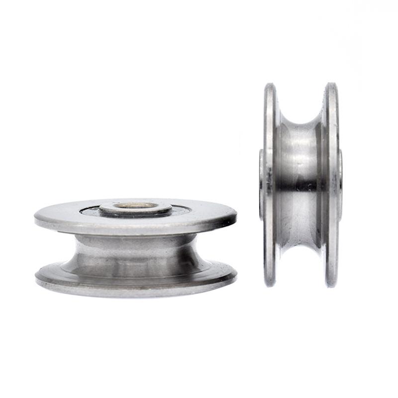 1Pcs 8*40*14Mm U Grooved Concave Wheel Bearing Wheel/Crane/Pulley/Guide Wheel For 8 Mm Diameter Wire Rope/Guide Rail
