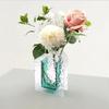 Clear Vase for Flowers, Extra-Thick Acrylic Flower Vase, Anti-Broken Small Decorative Vase for Decor Home, Office, Salon, Centerpieces