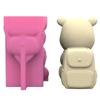 Silicone Mold Bear Backpack Pen Holder Mould Epoxy Resin Moulds Pen Container Making Molds for  Enthusiasts