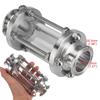 1.5" Tri Clamp Clover Sanitay Flow Sight Glass Diopter Fit 38mm Pipe OD SUS 304 Stainless Steel Fitting Homebrew Diary Product