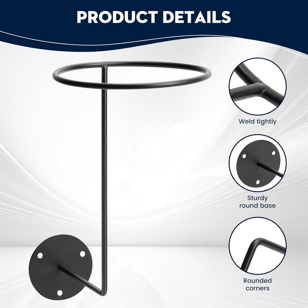 Настенное крепление для шлема - 4 шт. Металлический держатель для мотоциклетного шлема, Прочное стальное настенное крепление для мотоэкипировки, шляп, курток, Компактное гаражное хранение и