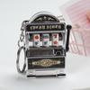 Брелок Lucky Jackpot Винтажный игровой автомат с фруктами Антистрессовая игрушка брелок для ключей Веселый креативный автомобильный брелок для ключей Ювелирные изделия Подарок для детей
