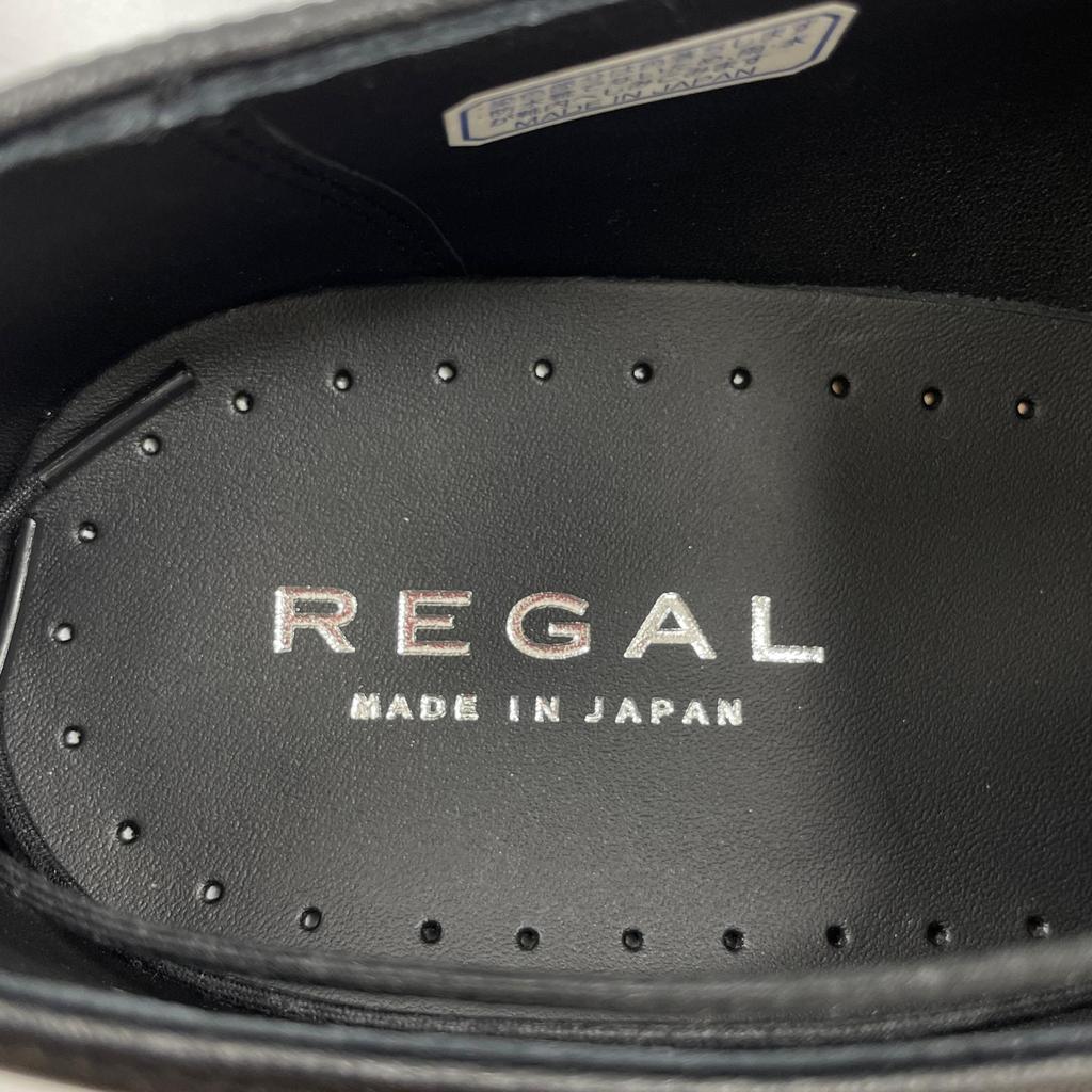 Безупречные туфли REGAL из кожи Классический носок Деловая обувь черная кожа мужские 26.5 Б/у