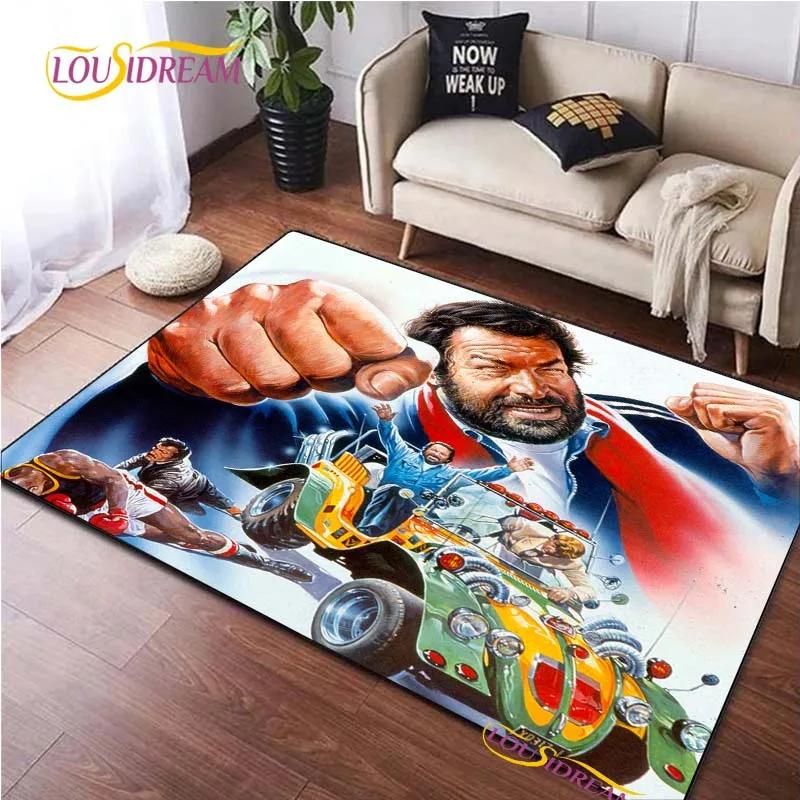 Bud Spencer  Terence Hill Area Rug Living Room Bedroom Decorat Yoga Carpet Kitchen Un-slip Floor Mat pography props Alfombra