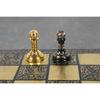 Staunton Inspired Brass Metal Роскошный набор шахматных фигур 30,48 см, золото, черный