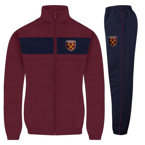 West Ham United FC Boys Contrast Striped Tracksuit