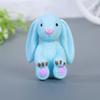 4 шт./набор Каваи Фигурки кроликов с длинными ушами Игрушки Милое украшение для детей Мультяшная коллекция Детские подарки