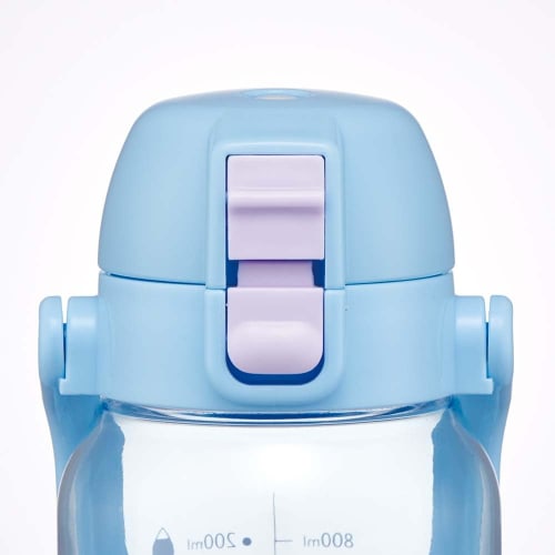 Skater Бутылка-маркер для напитков, 1 л, с ручкой, Легко увидеть объем напитка с первого взгляда, Пластик, Синий и лиловый, PDMK10-A