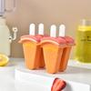 4/6 Grid Ice Cream Popsicle Mold, Covered Fruit-shaped Mold, a Creative DIY Kitchen Ice Cream Making Tool for Home Use.