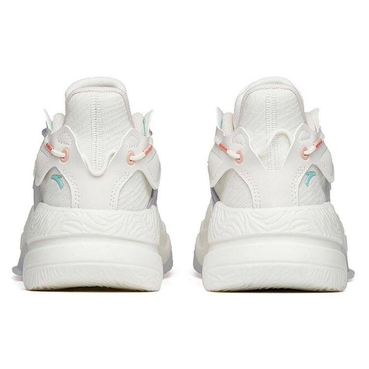 Anta Кроссовки Lifestyle Series с нескользящей износостойкой подошвой для скейтбординга женские белые фиолетовые зеленые 122218083-2