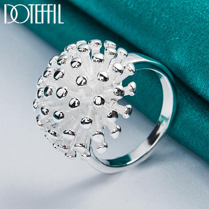 Ювелирные изделия в виде кольца из стерлингового серебра 925 пробы с фейерверком