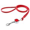 Leather Lanyards Telescopic Sling Bright Colors ID Badge Holder  Office School
