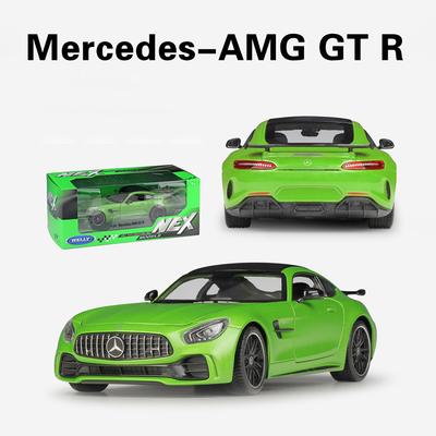 1/24 Welly Mercedes Benz AMG GT R, модель спортивного автомобиля из сплава, литье под давлением, металлическая игрушка, гоночный автомобиль, модель автомобиля, моделирование, детские подарки