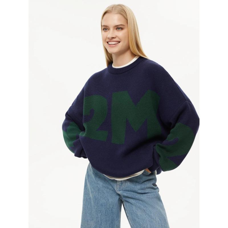 DAFIFY Женские модные повседневные свитера с длинным рукавом и круглым вырезом на осень-зиму