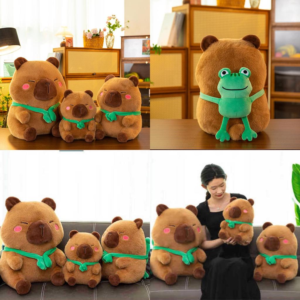 Charming Cute Cartoon Capybara Plush Animal Toy Adorable Kawaii Stuffed Doll
