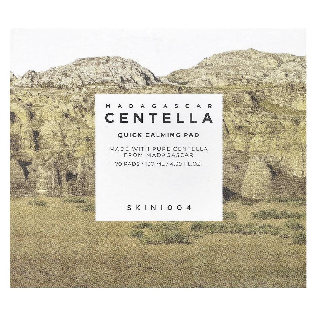 Skin1004 Madagascar Centella Quick Calming Pad, 70 Sheets