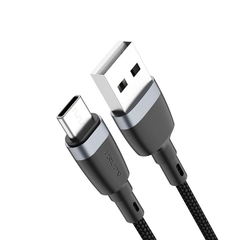 USLION Кабель USB Type C 3A для быстрой зарядки мобильного телефона Samsung Type-C Кабель USB C для зарядки