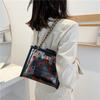 Маленькие сумки женские, новая модная сумка через плечо с цепочкой, простая матовая прозрачная упаковка