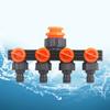 4-Way Garden Water Divider Hose Splitter Four Independent Switches Irrigation Valve Garden Tap Connector Female 1/2 "3/4" 1"